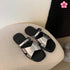 Criss Cross Strap Slid On Flat